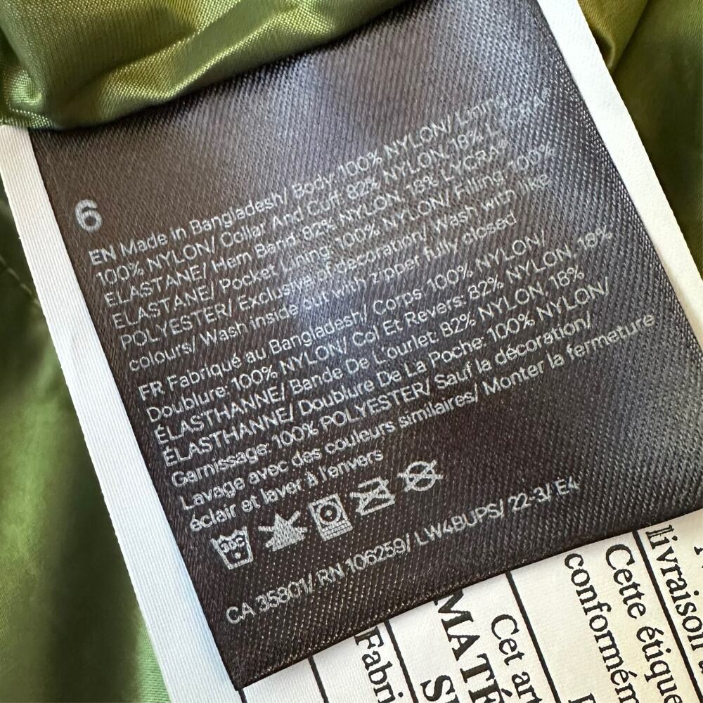 LULULEMON Non-Stop Bomber Jacket Green Foliage Insulated Reversible - Picture 14 of 16